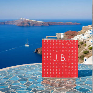 Cantil Personalizado com símbolos monograma e Runic