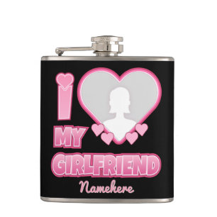 Cantil Personalizado Eu Amo Meu Namorada - Adicionar Foto