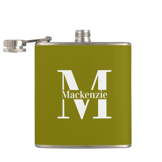 Cantil Personalizado Feito sob Medida Monogramado Verde (Aberto)