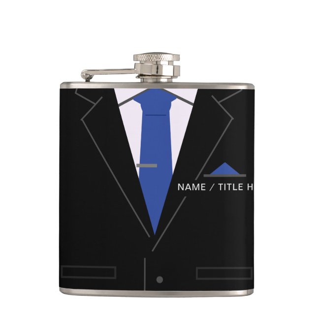 Cantil Personalizado Seu Nome Flask Funny Business Gift (Frente)