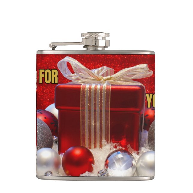 Cantil Personalizar o frasco de Natal Festivo Vestido de  (Frente)