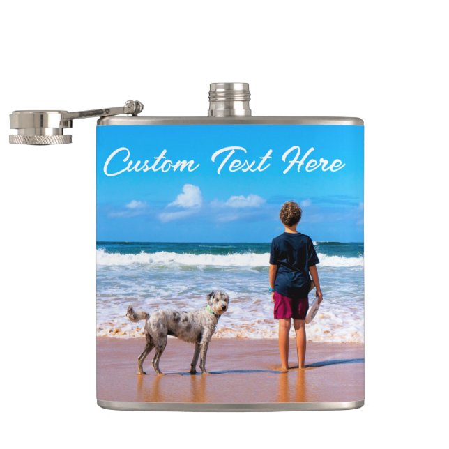 Cantil Personalizar o seu folheto fotográfico com texto (Aberto)