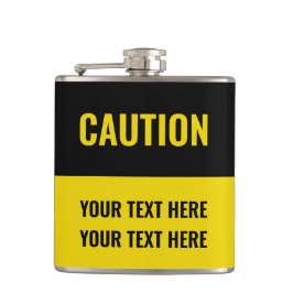 Cantil Personalizar sinal de precaução preto