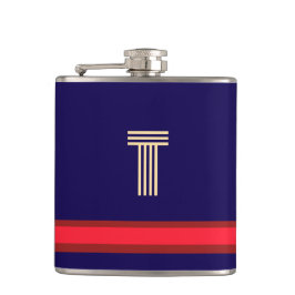 Cantil Personalize com seu Marinho inicial + faixa vermel