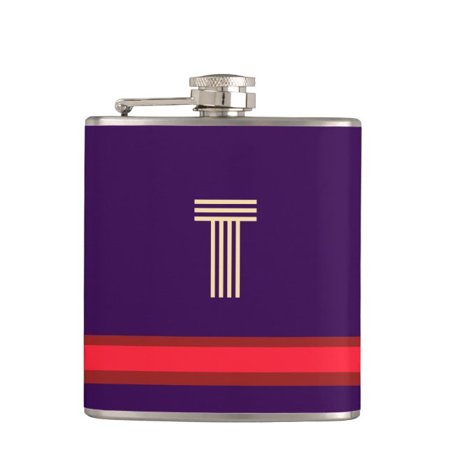 Cantil Personalize Com Seu Roxo Inicial + Faixa Vermelha (Frente)