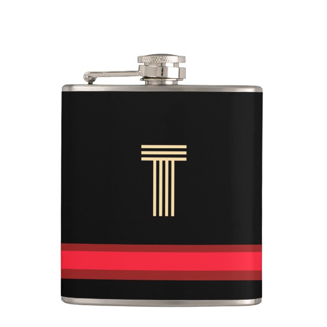 Cantil Personalize Com Sua Faixa Preta + Vermelha Inicial (Frente)