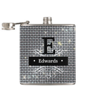 Cantil Personalize o Diamond Flask, brilhante cristal bra
