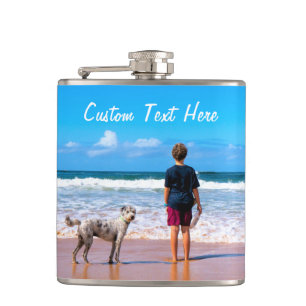 Cantil Personalize seu Flask de Foto Favorito com o Nome
