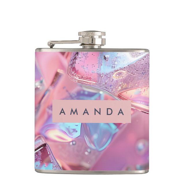 Cantil Personalized Iridescent Pink Ice with Shimmer (Frente)