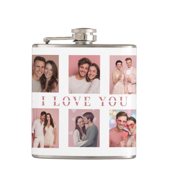 Cantil Personalized Valentine's Day Flask | Custom Photos (Frente)