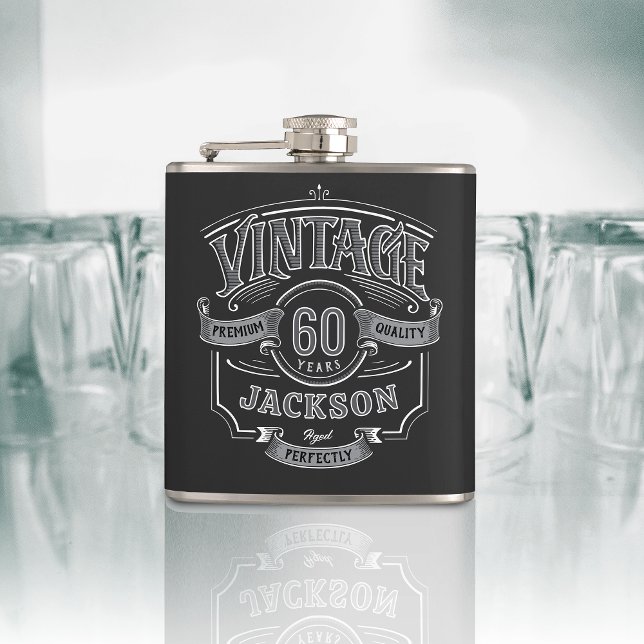 Cantil Personalized Vintage Aged To Perfection Birthday (Personalized Vintage Aged To Perfection Birthday Flask)