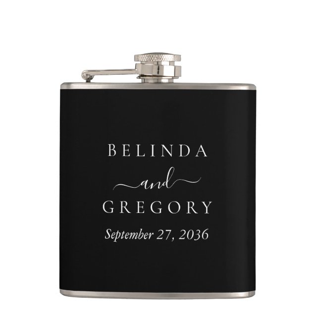 Cantil Personalized Wedding Gifts Black White  (Frente)