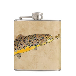 Cantil Pesca de Truta Marrom