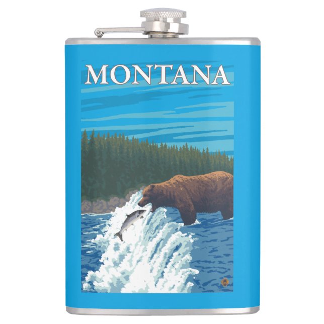 Cantil Pesca do urso no rio - Montana (Frente)