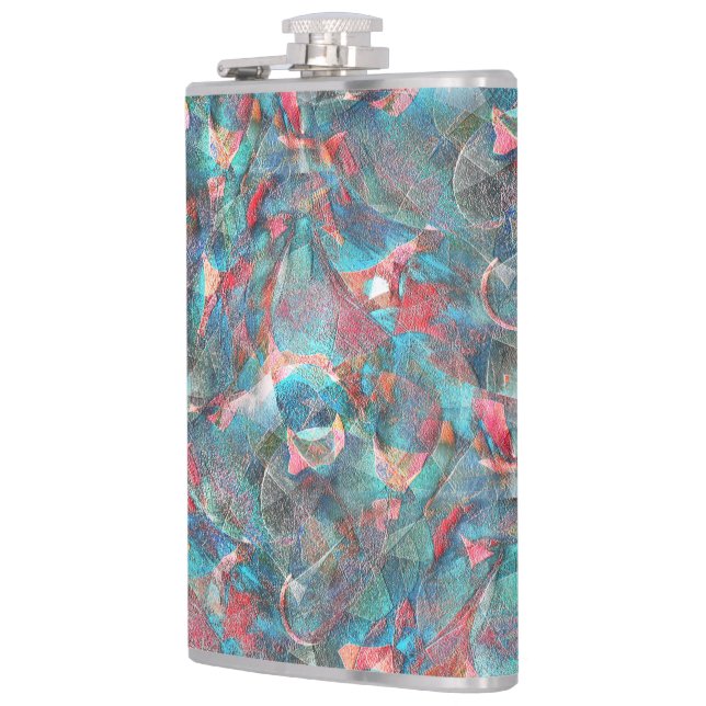 Cantil Pêssego avermelhado a manchas cianas na parede ásp (Esquerda)