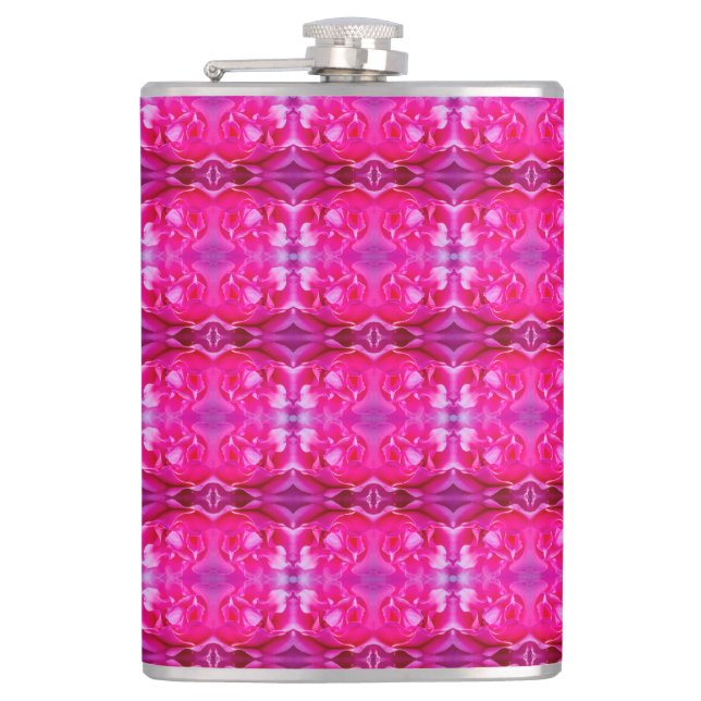 Cantil Pétalas rosa vibrantes, cor-de-rosa, padrão floral (Frente)