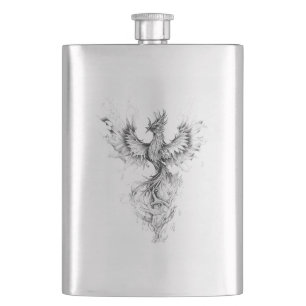 Cantil Phoenix Fantasy Wild Animal Illustration Art Tatto