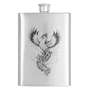 Cantil Phoenix Fantasy Wild Animal Illustration Art Tatto