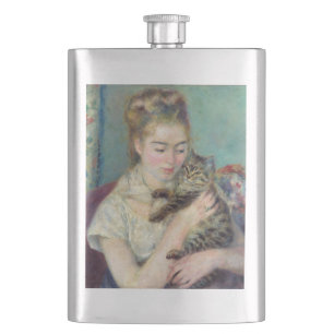 Cantil Pierre-Auguste Renoir - Mulher com gato