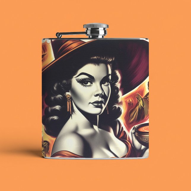 Cantil Pin-up da Bruxa Retro (Criador carregado)