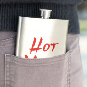 Cantil Pincéis de texto vermelho vívido, negrito e quente