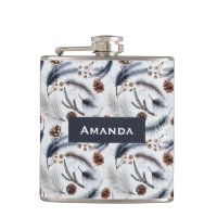 Pine Cones & Pine Agulha Watercolor Patterno