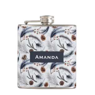 Cantil Pine Cones & Pine Agulha Watercolor Patterno