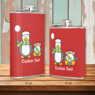 Cantil Pinguins de neve de Natal