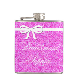 Cantil Pink-rosa-rosa-Glitter de Bridesmaid
