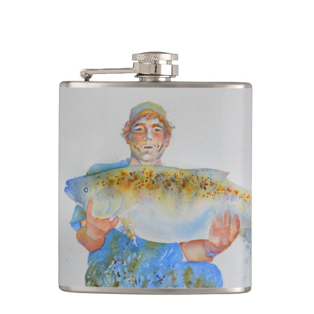 Cantil Pintor de aquarelas do pescador presente de pesca  (Frente)