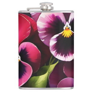 Cantil pintura a aquarela bonito maroon daek vermelha pan