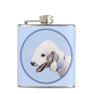 Cantil Pintura de Bedlington Terrier - Arte de Cachorro O