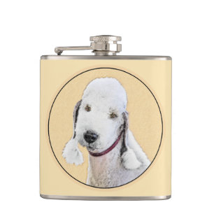 Cantil Pintura de Bedlington Terrier - Arte original de c