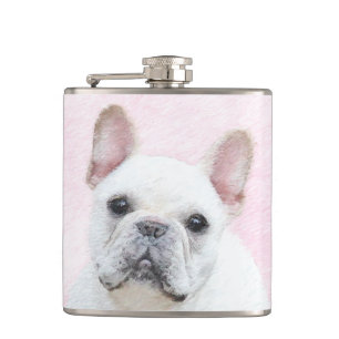 Cantil Pintura de Bulldog Francês (Cream/Branco) - Arte 