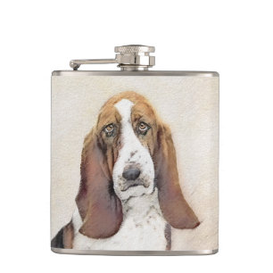 Cantil Pintura de Cachorro Basset - Arte de Cachorro Orig