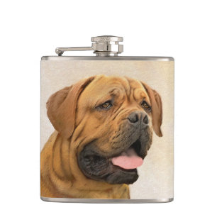 Cantil Pintura de Cão de Bordéus - Arte de Cão Origina