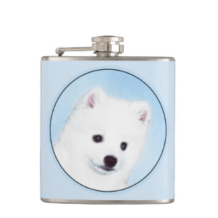 Cantil Pintura de Cão no Esquimó Americano - Arte de C