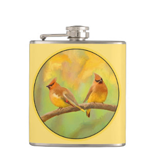 Cantil Pintura De Cedar Waxwing - Arte De Cachorro Origin