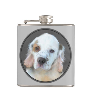 Cantil Pintura de Espanhol Clumber - Arte de Cachorro Ori