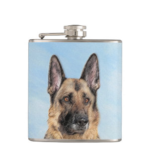 Cantil Pintura de german shepherd - Arte de Cachorro Orig