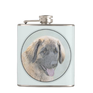 Cantil Pintura de Leonberger - Arte de Cachorro Original 