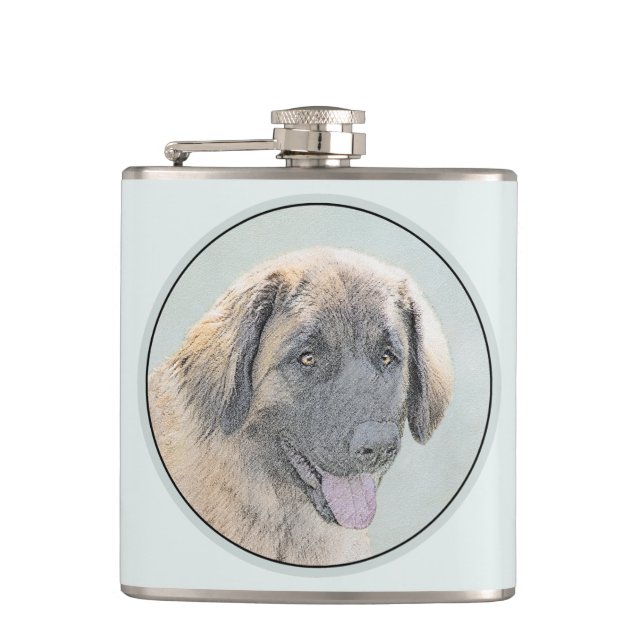 Cantil Pintura de Leonberger - Arte de Cachorro Original  (Frente)