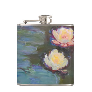 Cantil Pintura de Lírios de Água de Monet Lagoa Lírios de