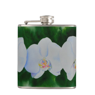 Cantil Pintura de orquídea branca Elegante tropical