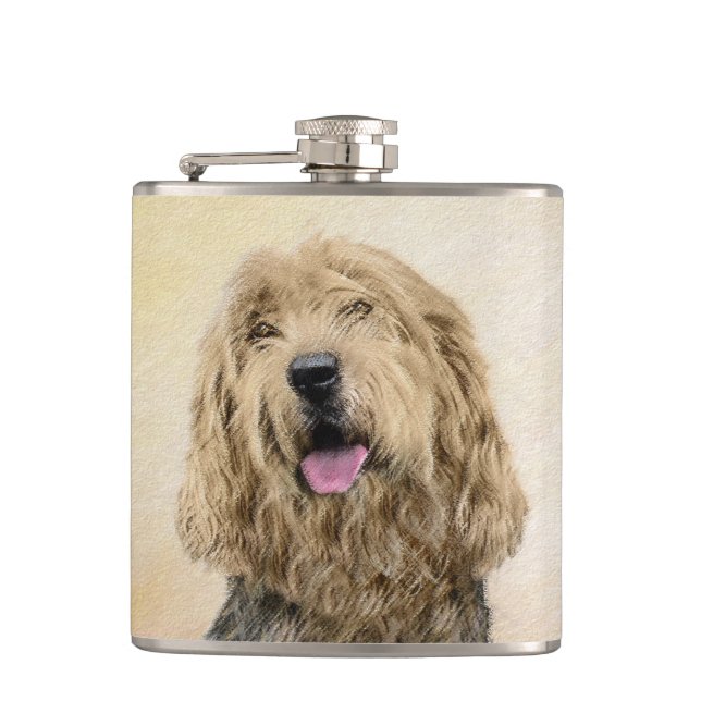 Cantil Pintura de Otterhound - Arte de Cachorro Original  (Frente)