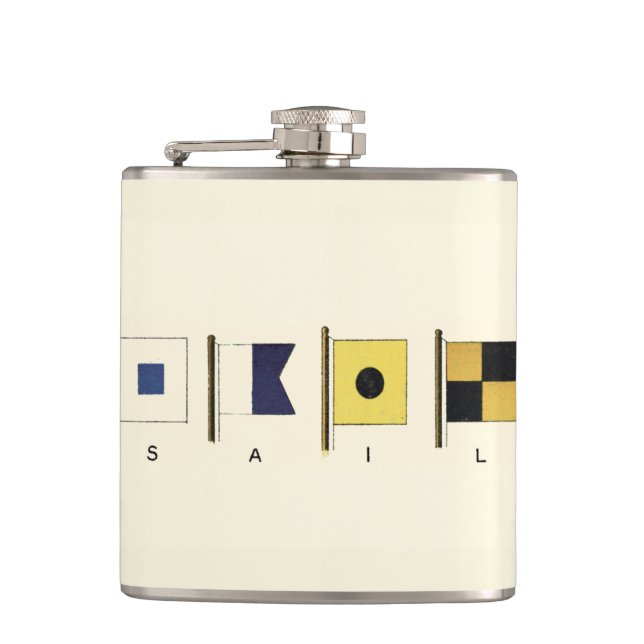 Cantil Pintura de quatro sinalizadores com vela escrita a (Frente)