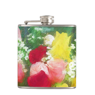 Cantil Pintura de Rose Bouquet - Arte Flor Original Custa