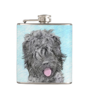 Cantil Pintura de Terrier russo preto - Cachorro original