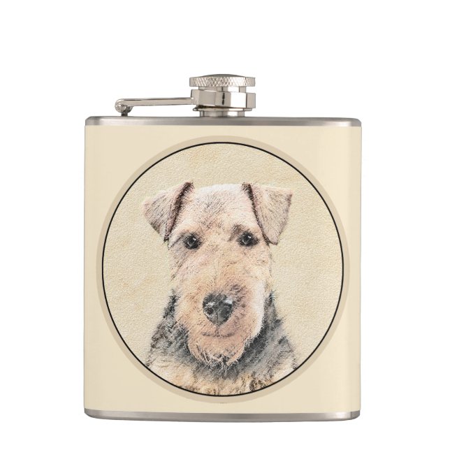 Cantil Pintura de Welsh Terrier - Arte de Cachorro Origin (Frente)