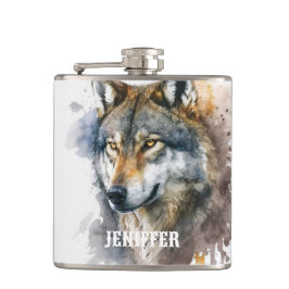 Cantil Pintura de Wolf Watercolor